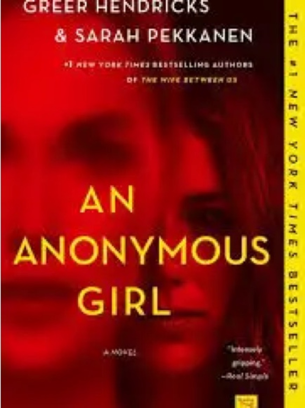 An Anonymous Girl Paperback Book - Red Cover